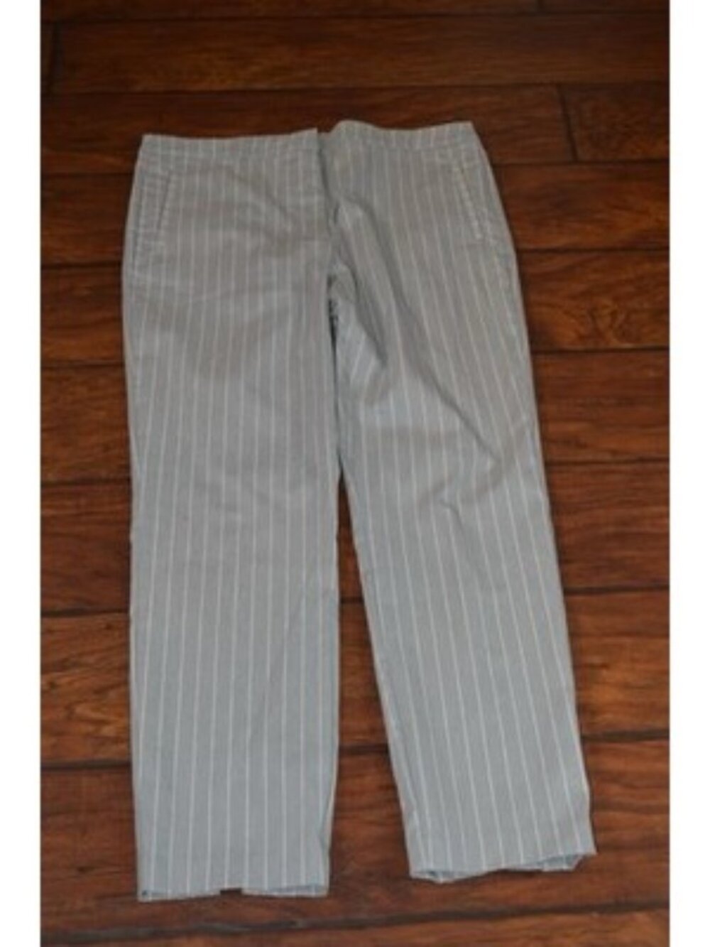 Womens Size 12 Pinstripe Grey Dress Pants Worthington Business Casual Preppy